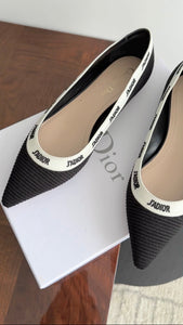 Dior J'ADior Embroidered Flat Shoes - 39 / 8.5