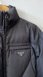 Prada Black Nylon Crop Quilted Re-Edition Puffer Jacket - IT36 / XS / USA 2