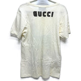 Gucci Short sleeve T-shirt 492347 cotton Ivorytype ANIMISMO Bambi print XS