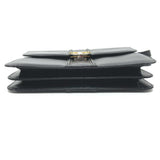 Gucci Shoulder Bag leather black GGMetal Old Gucci Women