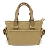 Burberry Handbag leather beige logo Side pocket Women