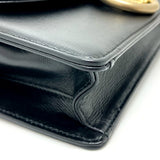 Gucci Shoulder Bag 589474 Calf leather black GG Marmont flap Women