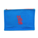 Hermes Pouch canvas Blue x red The King of Cats MITSOU Mitsu Cat Pouch Women