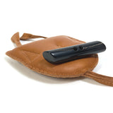 Hermes Bag charm Leather, Buffalo Horn Brown key ring petit h petit h owl