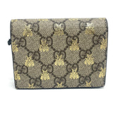 Gucci Folded wallet 508057 GG Supreme Canvas beige GG BEE BEE mens