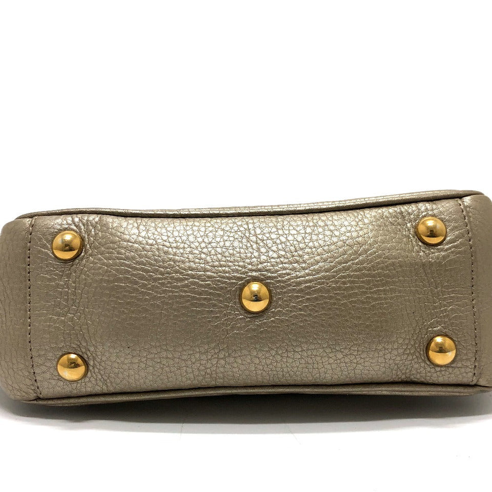 Gucci Handbag 282481 leather gold GG Double G Detail Women