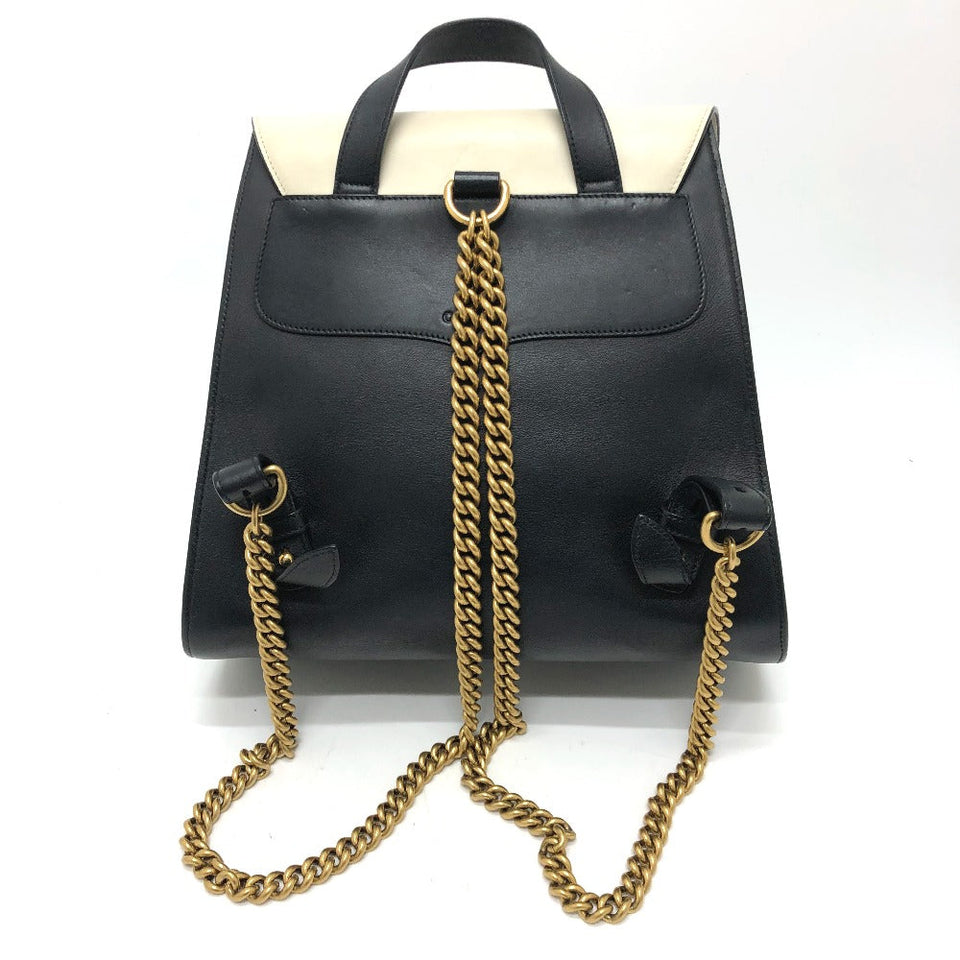 Gucci Backpack 432266 leather black Studs Animalie Women