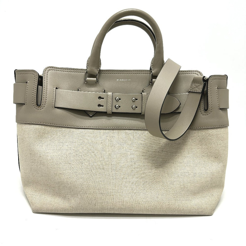 Burberry Handbag 4076673 Canvas / leather beige Belt bag medium Women