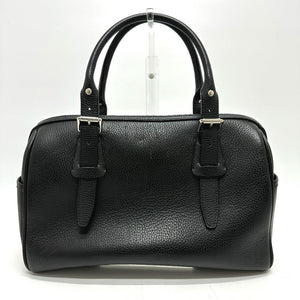 Burberry Boston Duffel bag leather black Shoulder bag/logo Handbag unisex(Unisex)