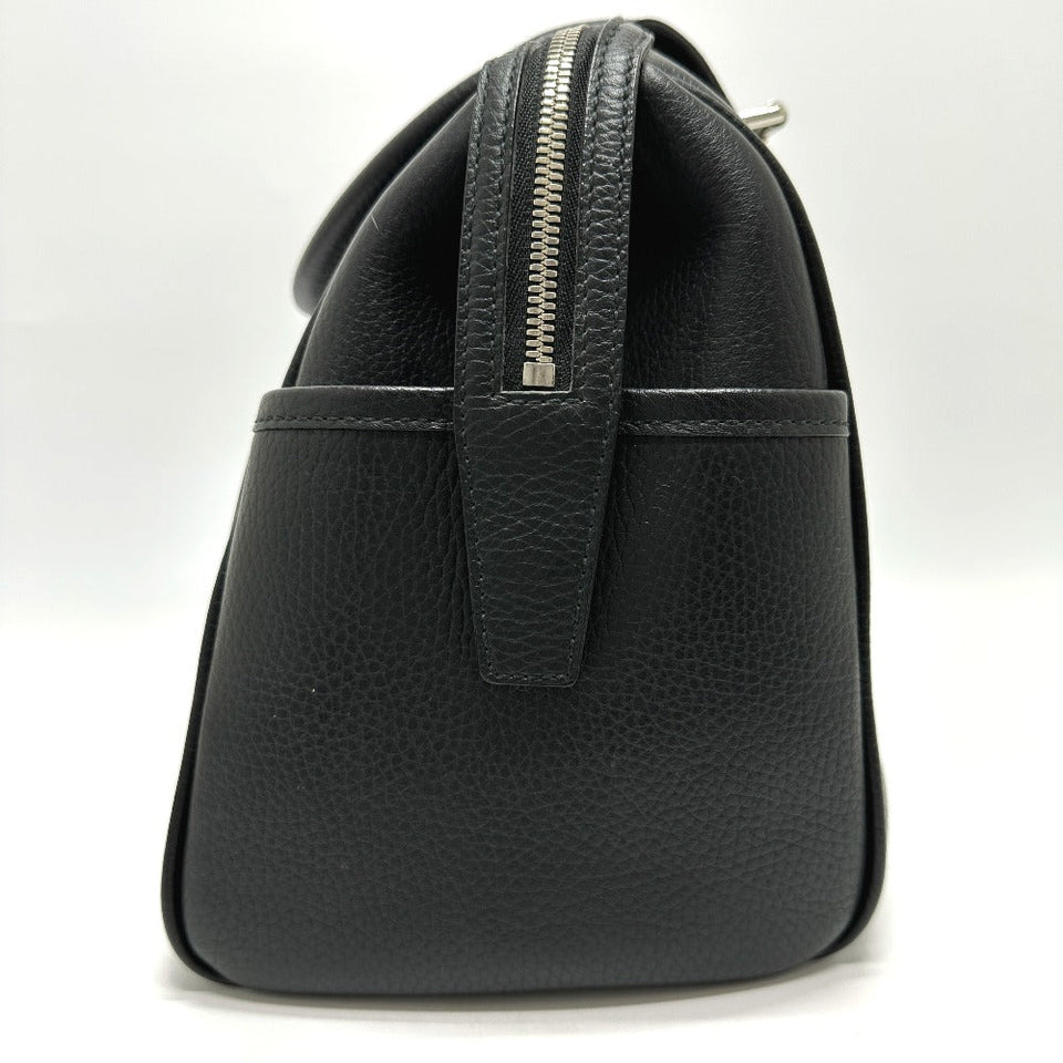 Burberry Boston Duffel bag leather black Shoulder bag/logo Handbag unisex(Unisex)