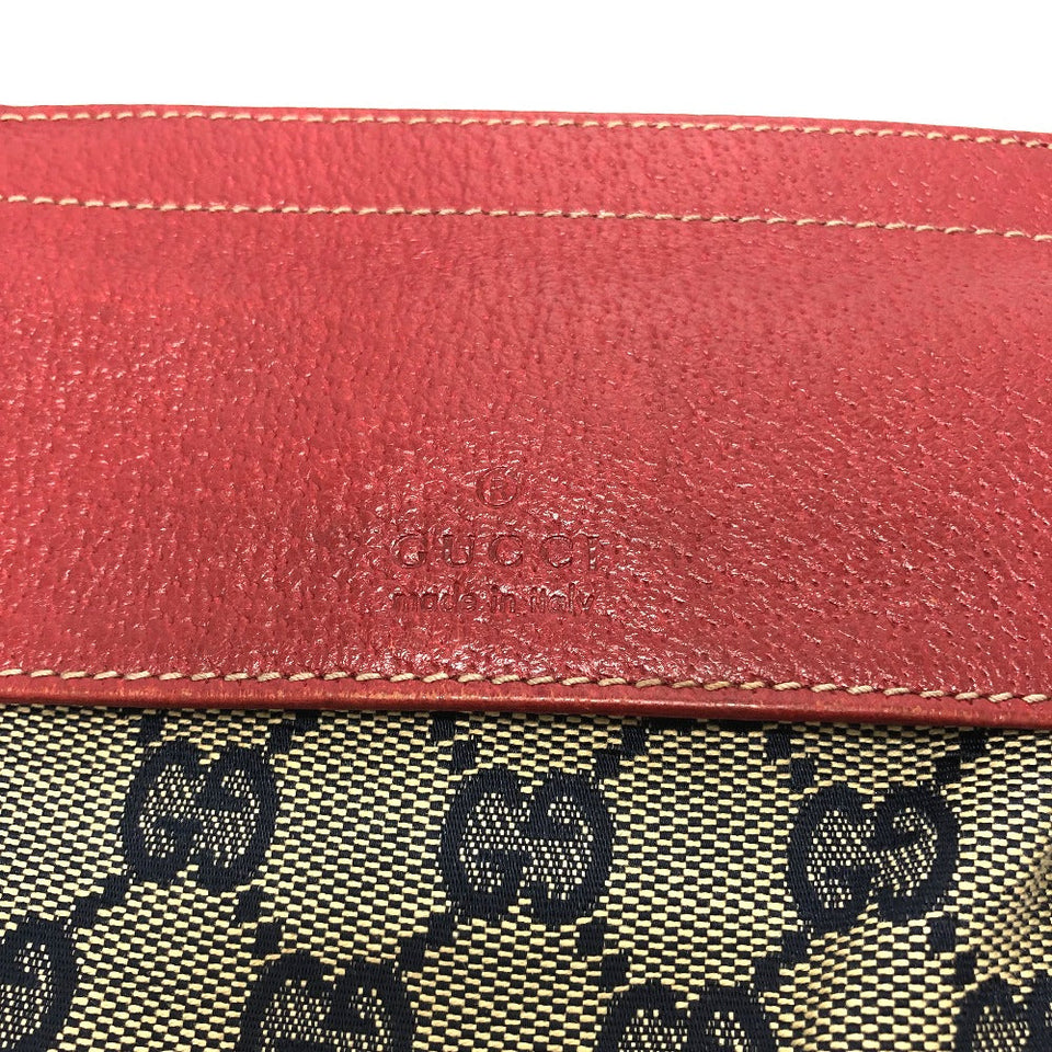Gucci Waist bag 28566 GG canvas / leather Red GG/logo Sling bag mens