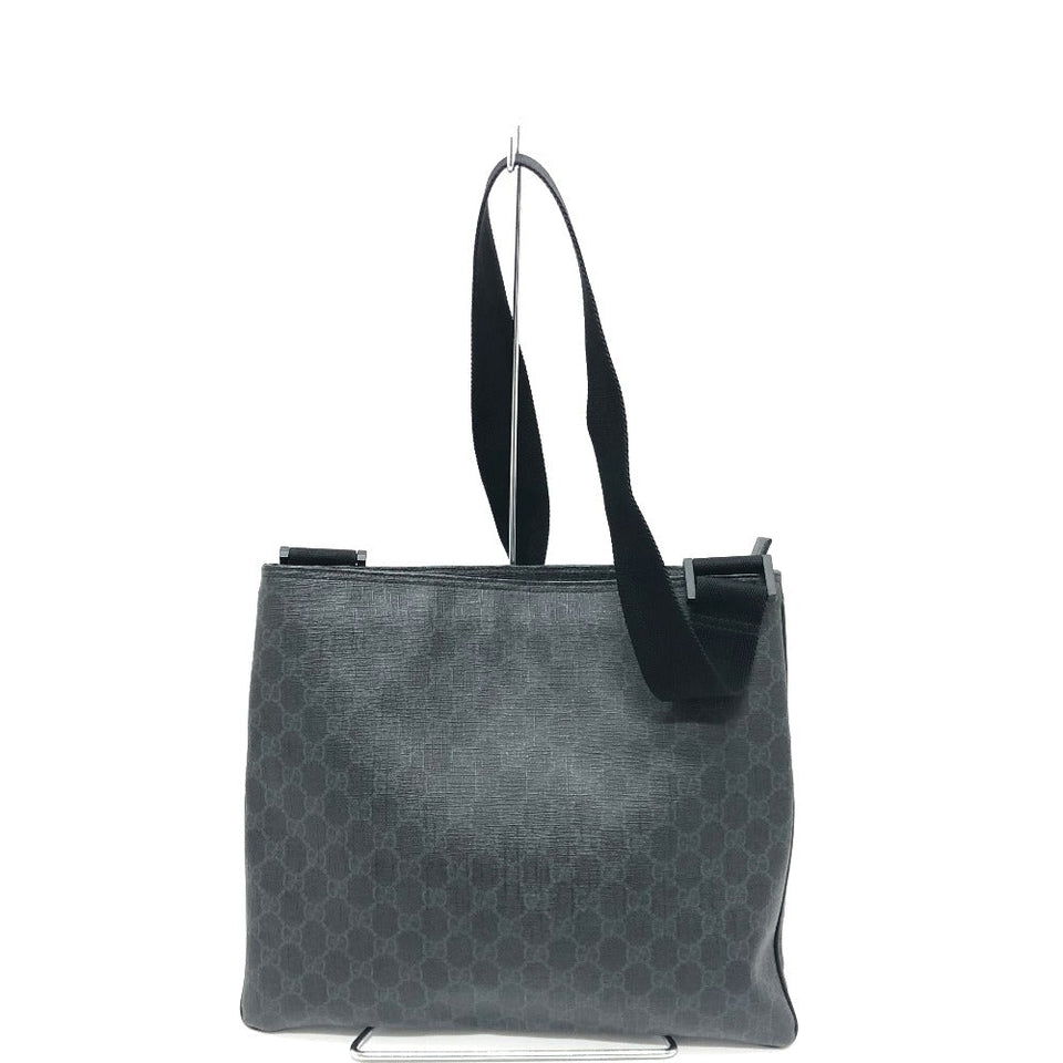 Gucci Shoulder Bag 162904  GG Supreme Canvas black GG mens