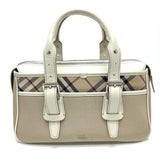 Burberry Handbag Nylon beige check Mini Boston Duffel bag Women