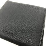 Burberry Folded wallet 8043377 leather black logo Wallet mens