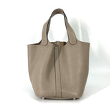 Hermes Handbag Taurillon Clemence Gray type Bag Picotin Lock PM 18 Women