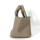Hermes Handbag Taurillon Clemence Gray type Bag Picotin Lock PM 18 Women