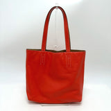 Hermes Tote Bag Leather, Vokissim Orange Doble Sense 28 reversible