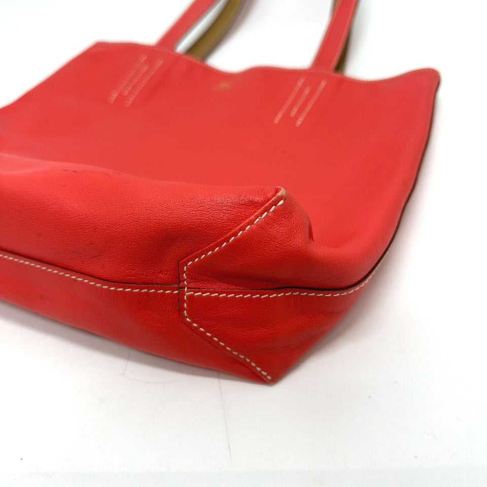 Hermes Tote Bag Leather, Vokissim Orange Doble Sense 28 reversible