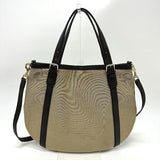 Gucci Tote Bag 290832 Canvas / leather beige GG logo Women