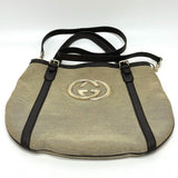 Gucci Tote Bag 290832 Canvas / leather beige GG logo Women