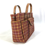 Gucci Handbag 628159 Canvas / leather Brown/Bordeaux type check Chilled license Women