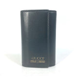 Gucci Key case Key holder  547588 leather black logo six hooks key Women