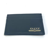 Gucci Card Case 547596 leather black logo name card holder mens