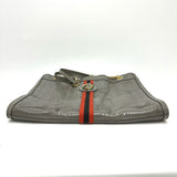 Gucci Tote Bag 537219 leather gray Sherry line raja tiger head Women