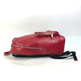 Gucci Backpack 406370 Sima leather Red Guccisima GG Women(Unisex)