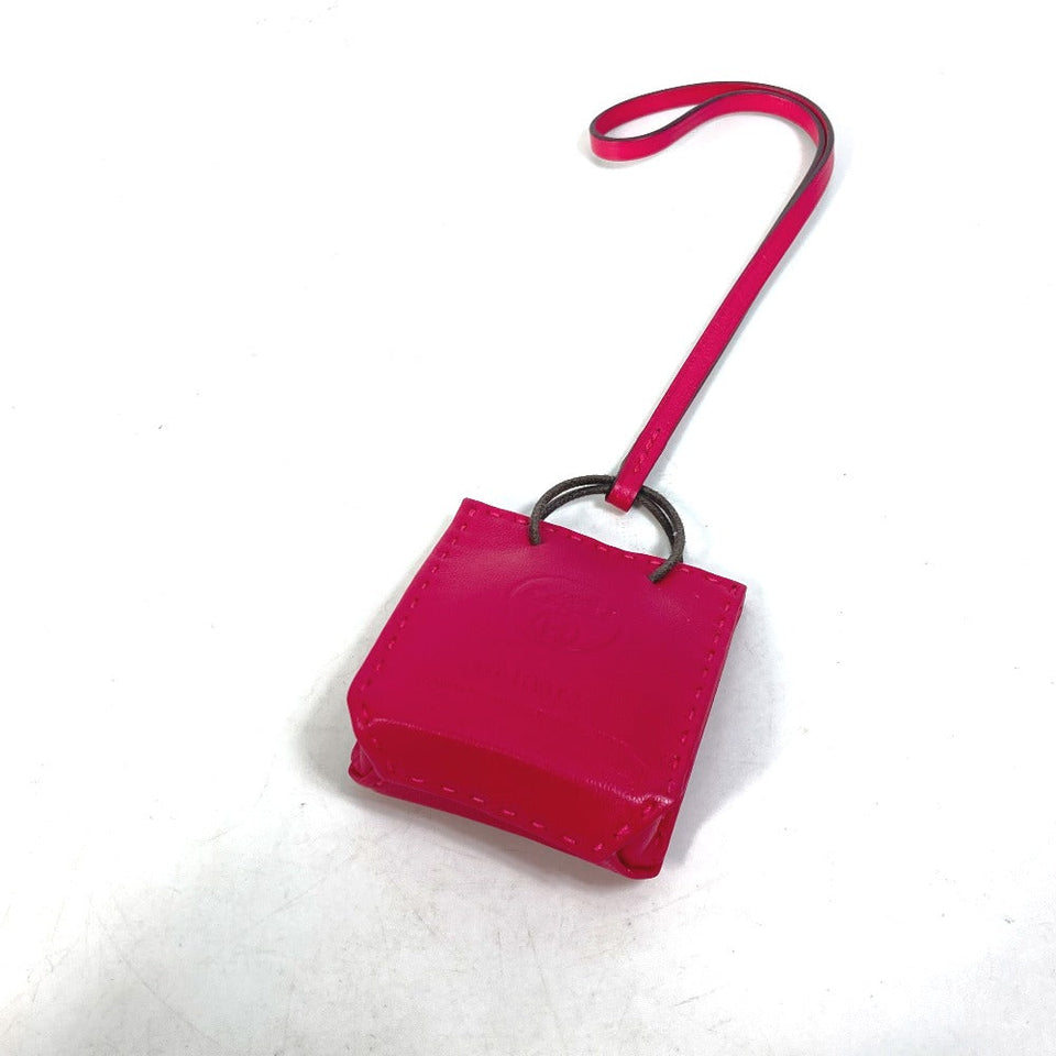 Hermes Bag charm Anyo Miro pink sack orange Women