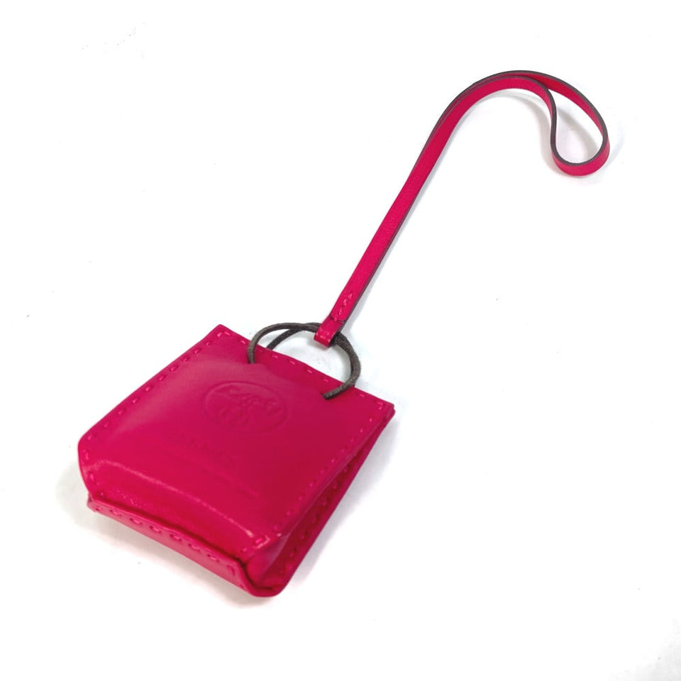 Hermes Bag charm Anyo Miro pink sack orange Women