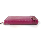 Gucci Long Wallet Purse 309758 enamel pink Abbey GG pattern Guccisima Women