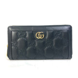Gucci Long Wallet Purse 723784 leather black Long wallet GG Matelasse Zip Around Wallet mens