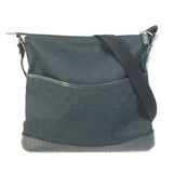 Gucci Shoulder Bag 145857 GG canvas black GG Women