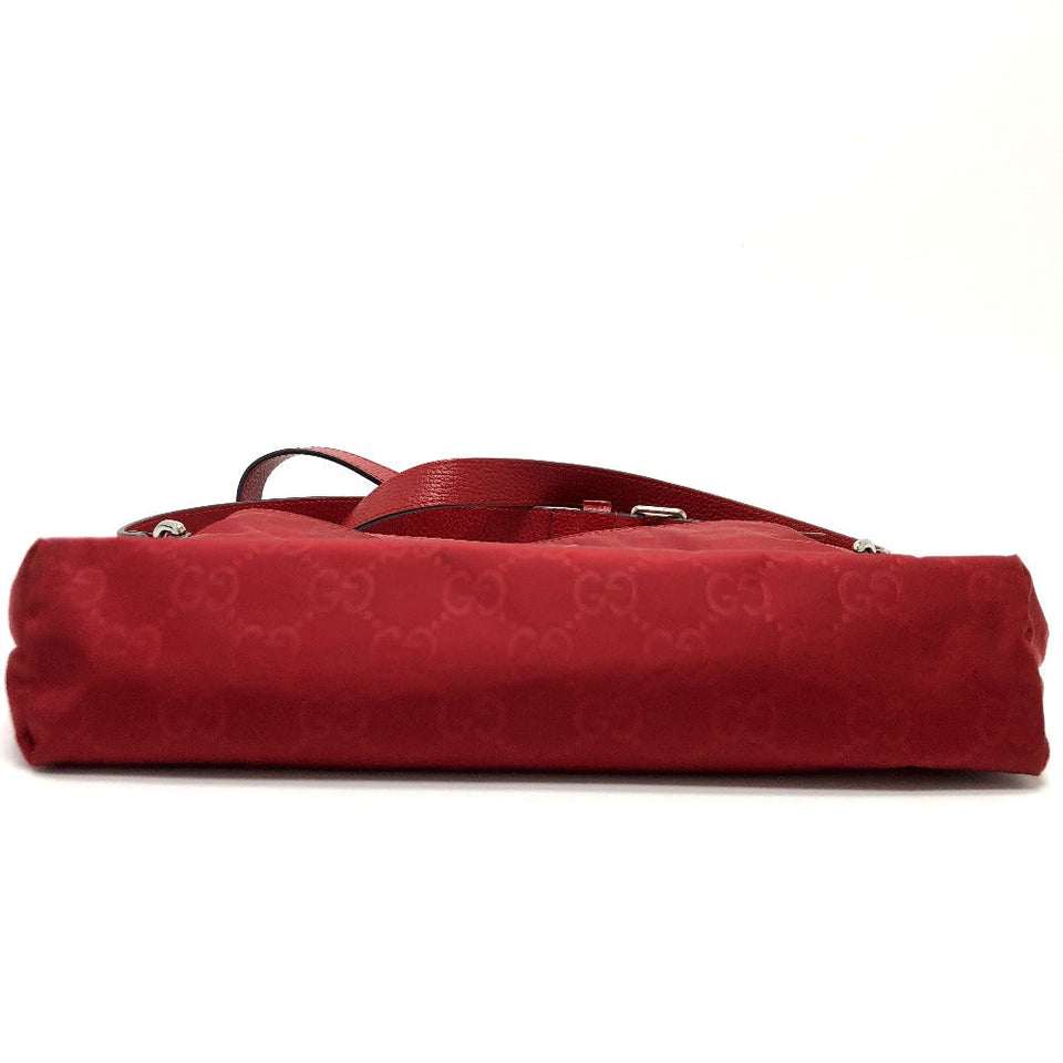 Gucci Shoulder Bag 510342 Nylon / leather Red GG Women