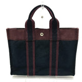 Hermes Handbag canvas black Fool ToePM unisex(Unisex)