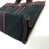 Hermes Handbag canvas black Fool ToePM unisex(Unisex)
