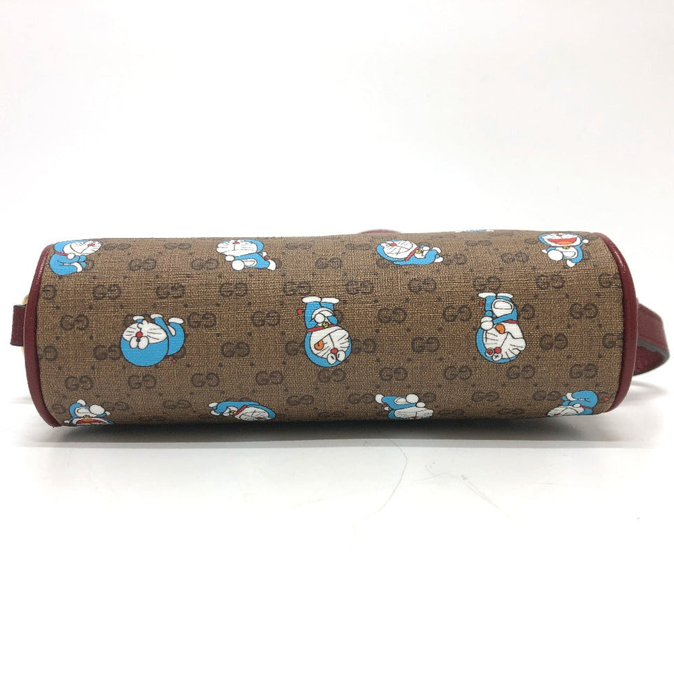 Gucci Shoulder Bag 647784 GG Supreme Canvas Brown GG Supreme Doraemon x Gucci Women