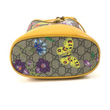 Gucci Handbag 550621 GG Supreme Canvas beige GG Flora Flower Small Bucket Women
