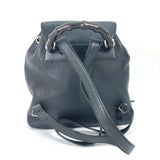 Gucci Backpack 370833 leather black Bamboo backpack fringe tassel Women