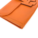 Hermes Clutch bag Epsom Orange Bag H logo Jige Elan 29