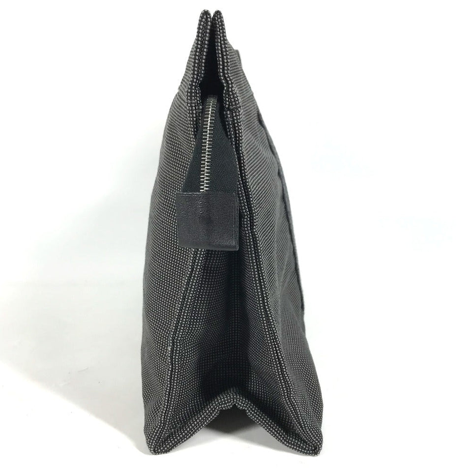 Hermes Pouch canvas gray Her Line Pouch MM unisex(Unisex)