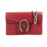 Gucci Shoulder Bag 476432 leather Red 2WAY Bag Pouch Clutch Bag Dionysus Rhinestone Women