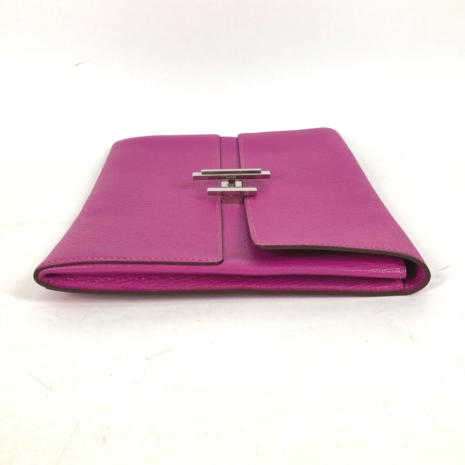 Hermes Clutch bag Shave pink flap cinematic