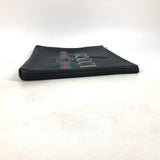 Gucci Clutch bag 500981 leather black logo mens