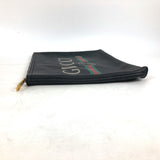 Gucci Clutch bag 500981 leather black logo mens