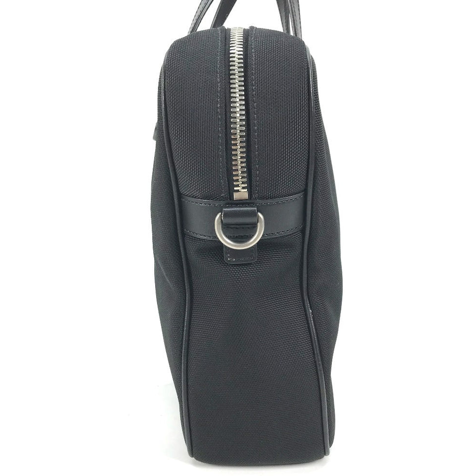 Gucci Tote Bag 630922 Leather / canvas black Sherry line Business bag Women