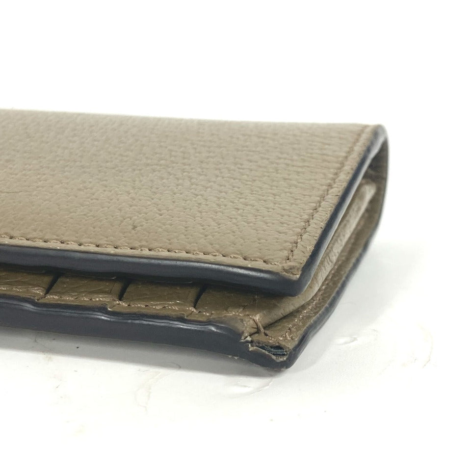 Gucci Long Wallet Purse 428740 leather khaki Long wallet Double G GG Marmont mens