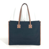 Burberry Shoulder Bag 8055747 Leather / canvas black logo FREYA TOTE Women