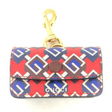 Gucci key ring 692957 leather Red Pets GG Etiquette Bag Holder unisex(Unisex)